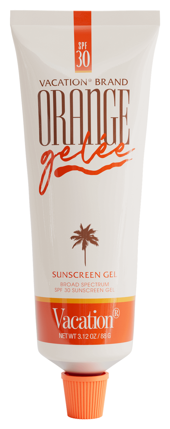 a tube of orange gel from vacation brand